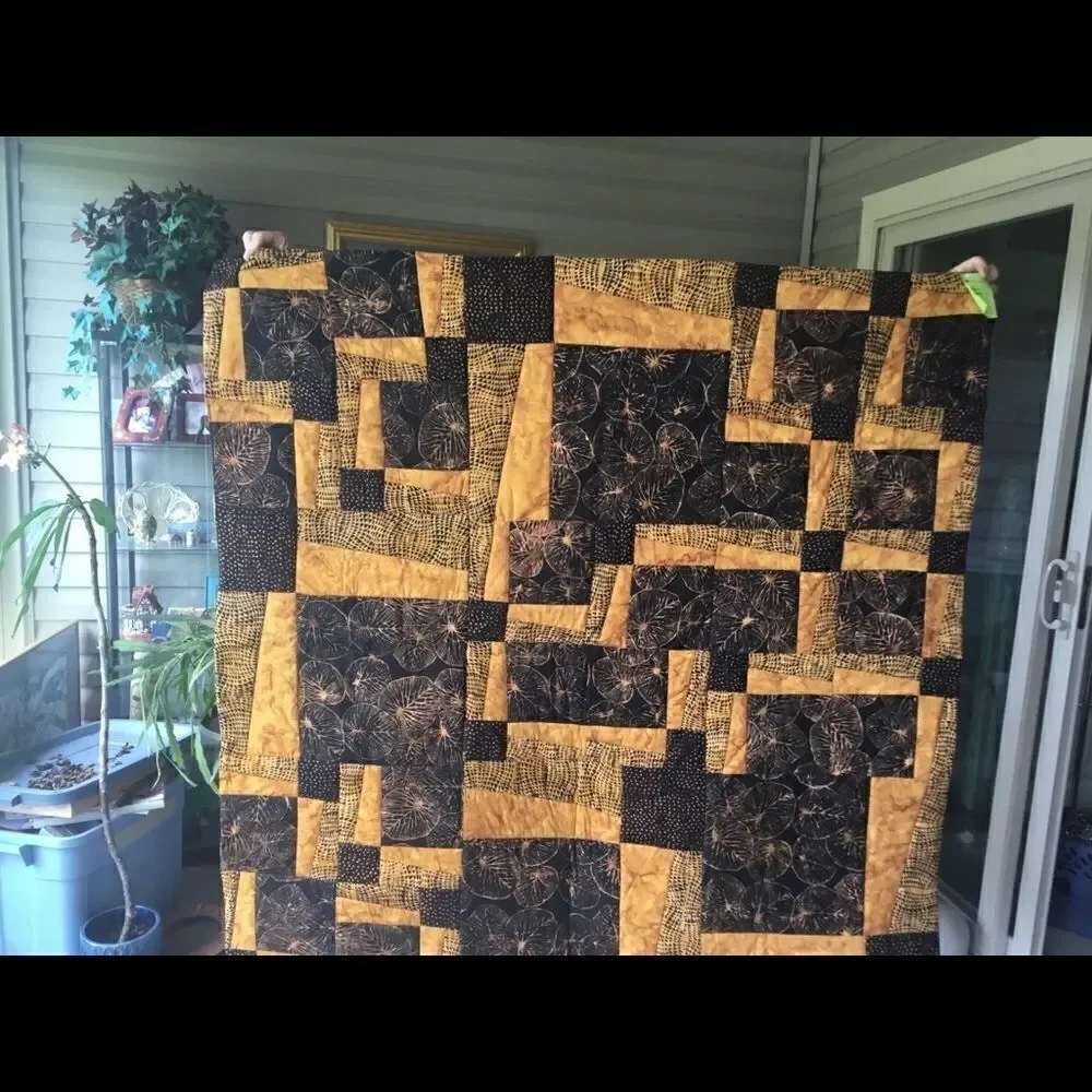Handmade Lap Quilt. 52” X 52”